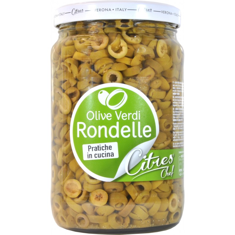 Citres Olive Verdi A Rondelle In Salamoia Gr Olive In Rondelle