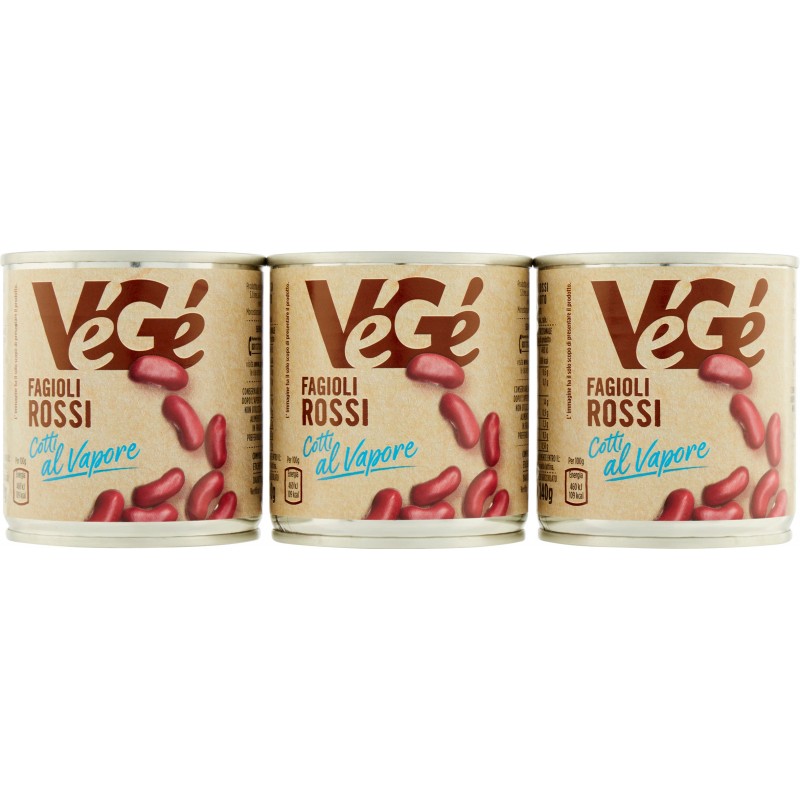 Vege Fagioli Rossi Al Vapore Gr150x3