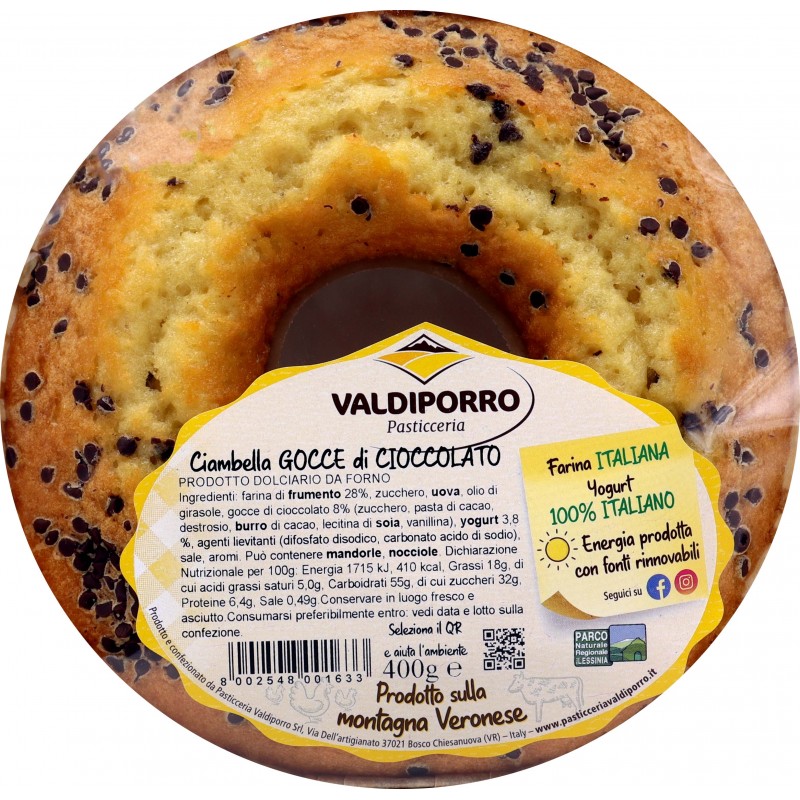 Valdiporro Ciambella Gocce Ciocc Gr400