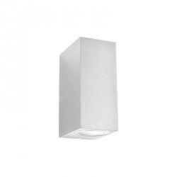 Lampada applique per esterni botticelli - colore bianco - 2xgu10 - 150x92x68mm