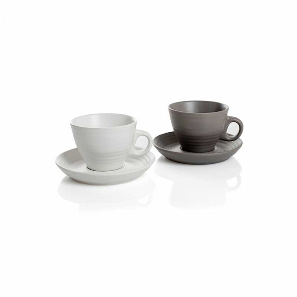 Servizio da 4 tazze cappuccino con piatto - - collezione Marrakesh