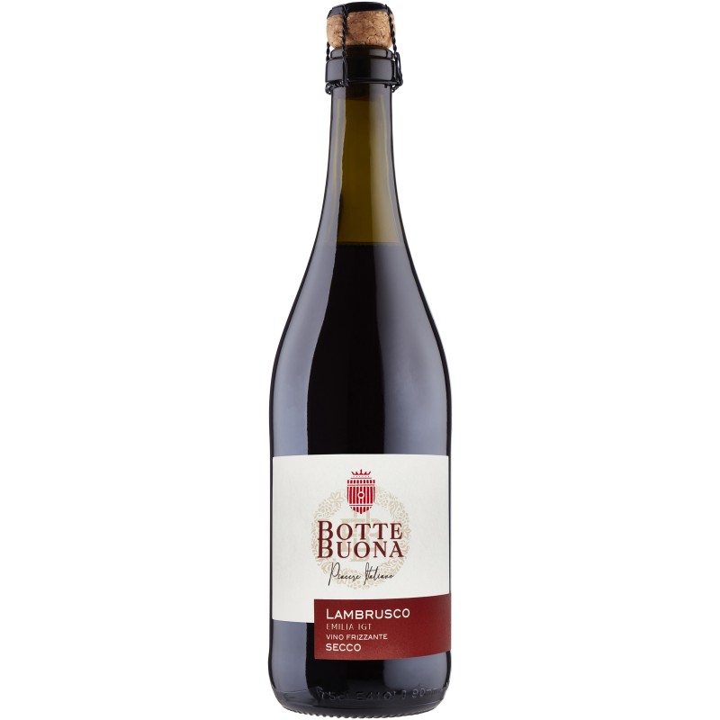 Botte Buona Lambrusco Dell'Emilia Vino Frizzante Rosso Secco Cl. 75