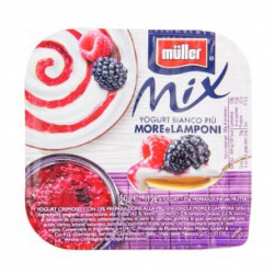 Mullermix yogurt con more e lamponi gr150