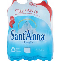 Acqua Naturale Sant'Anna Naturale 1,5 Litri Bottiglia in Plastica quadrata  con consegna a domicilio in tutta Italia su