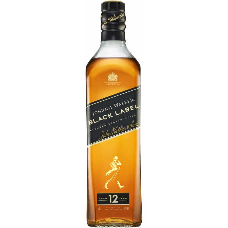 Johnnie Walker Black Label Blended Irish Whisky Etichetta Nera cl.70