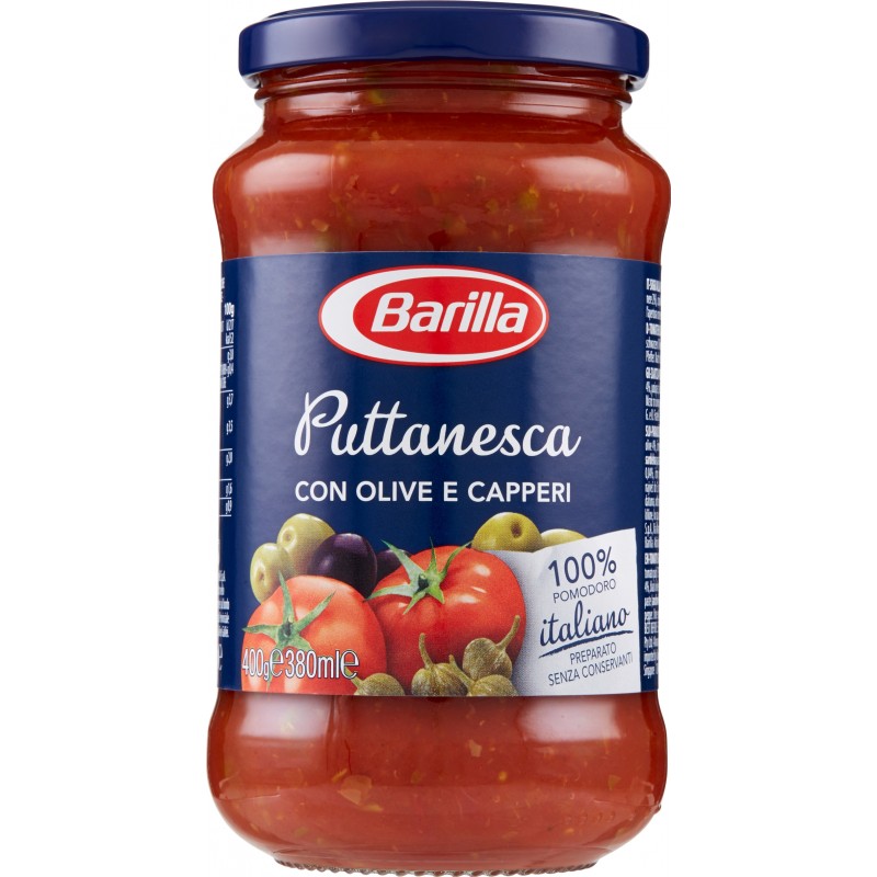 Barilla Sugo Pronto Alla Puttanesca Vasetto Gr 400 Visita Cicalia