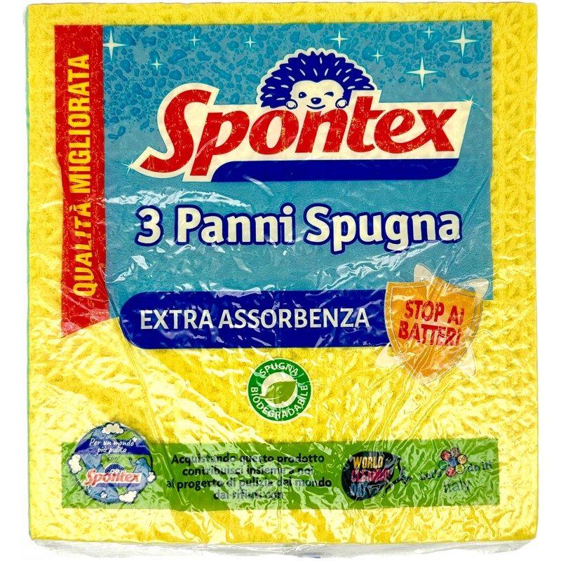 Spontex Panni Spugna Extra Assorb X3