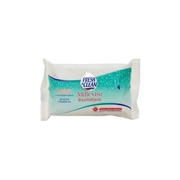 Fresh&clean Salviette Multiuso Disinfettanti 12 Pezzi