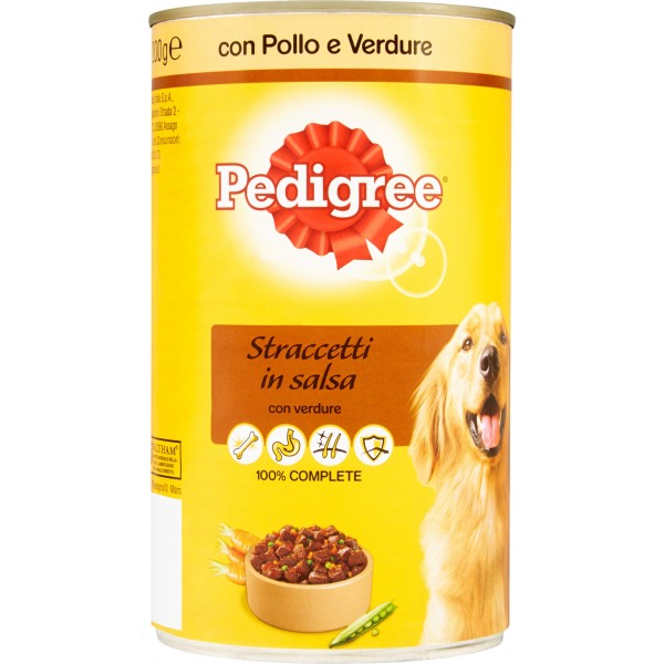 Pedigree Straccetti in Salsa con Manzo, Pasta e Carote, Cibo Umido