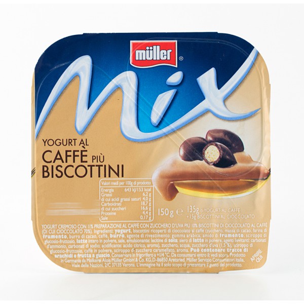 Müller Mix Yogurt al caffè più biscottini 150 gr.