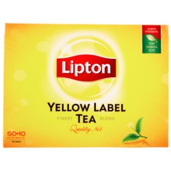 Lipton Thè Yellow Label Tea Confezione 50+10 Filtri