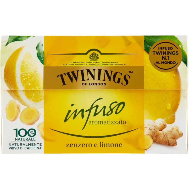 Twinings Infuso Aromatizzato Gusto Zenzero Limone 20x1,5 Gr | Cicalia