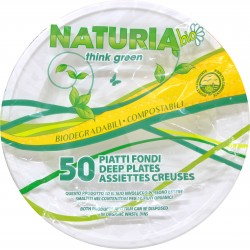 Aristea Naturia 20 Piatti di carta Bio smerlati bianchi 23cm - Il Mio Store