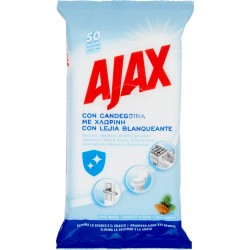 Ajax salviette igienizzanti con candeggina 50 pezzi
