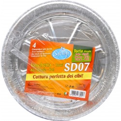 CUKI VASCHETTA ALLUMINIO CON COPERCHIO (R99L) 6 PORZIONI - 2 PEZZI - LT 1,8  - PiùMe